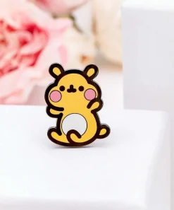 Pins, Patches & Keychains^JinSheu Cheek The Hamster Pin