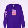 Guys & Unisex^ACDC Devil'S Food Cake Pusheen Long-Sleeve Unisex Tee