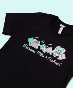 Guys & Unisex^Jakprints Hatsune Miku X Pusheen Boombox Unisex Tee