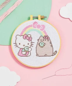 Crafts & Games^Stitch & Story Hello Kitty® X Pusheen® Cross-Stitch Kit