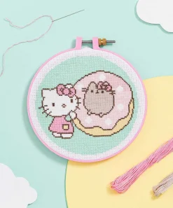 Crafts & Games^Stitch & Story Hello Kitty® X Pusheen® Cross-Stitch Kit