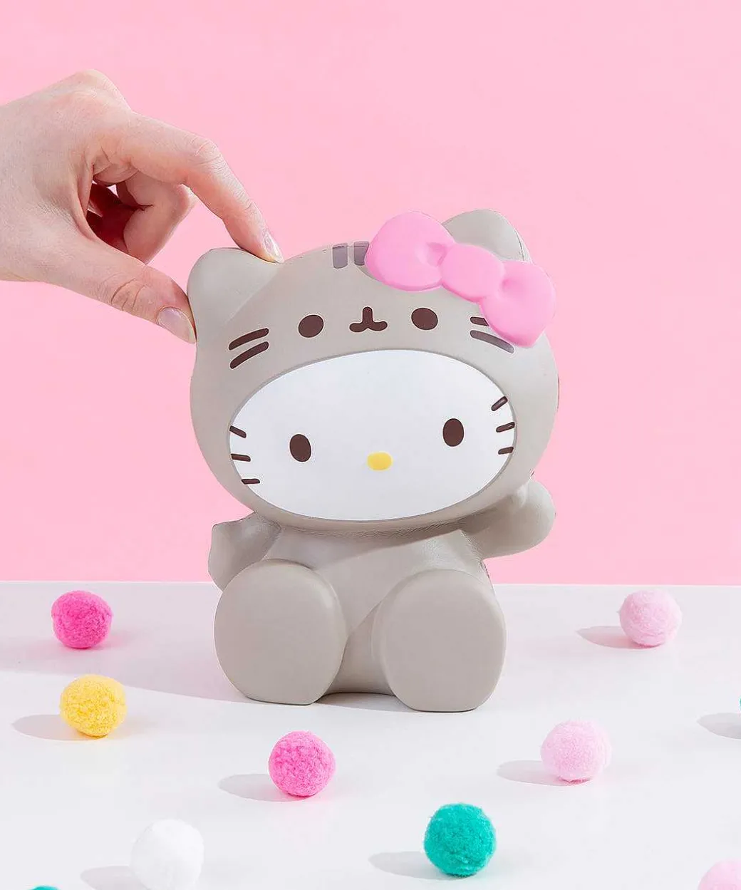 Squishy Toys^Hamee Hello Kitty® X Pusheen® Hello Kitty Jumbo Squishy
