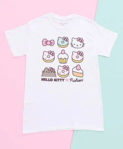 Ladies^Hybrid Hello Kitty® X Pusheen® Ladies Tee