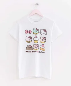 Ladies^Hybrid Hello Kitty® X Pusheen® Ladies Tee