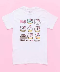 Ladies^Hybrid Hello Kitty® X Pusheen® Ladies Tee