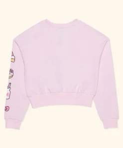 Ladies^Hybrid Hello Kitty® X Pusheen® Ladies Cropped Sweatshirt