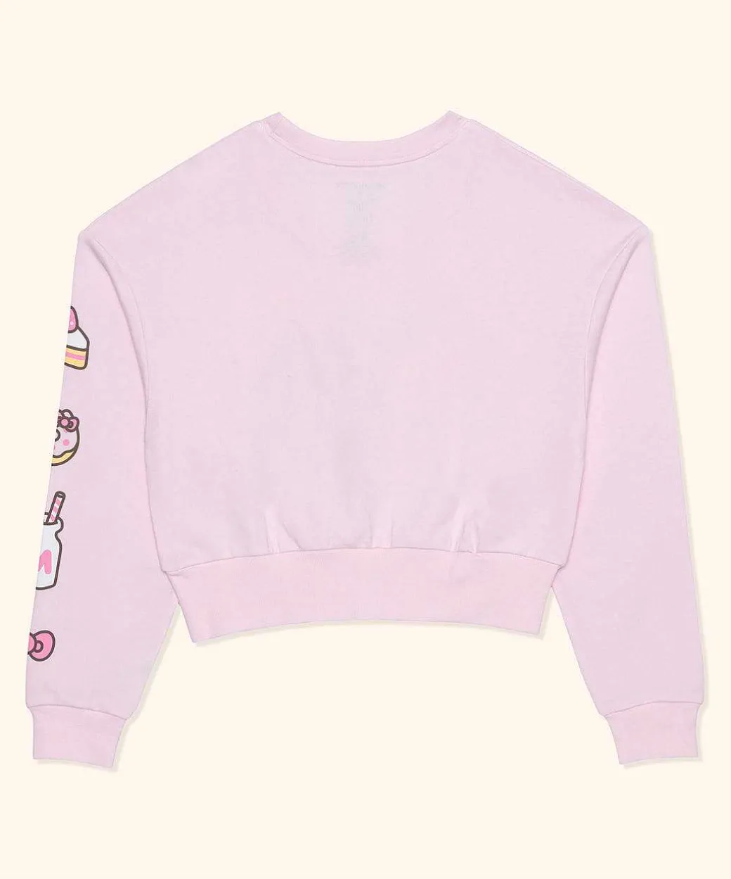 Ladies^Hybrid Hello Kitty® X Pusheen® Ladies Cropped Sweatshirt