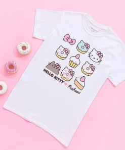 Ladies^Hybrid Hello Kitty® X Pusheen® Ladies Tee