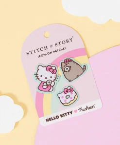Pins, Patches & Keychains^Stitch & Story Hello Kitty® X Pusheen® Patch Set