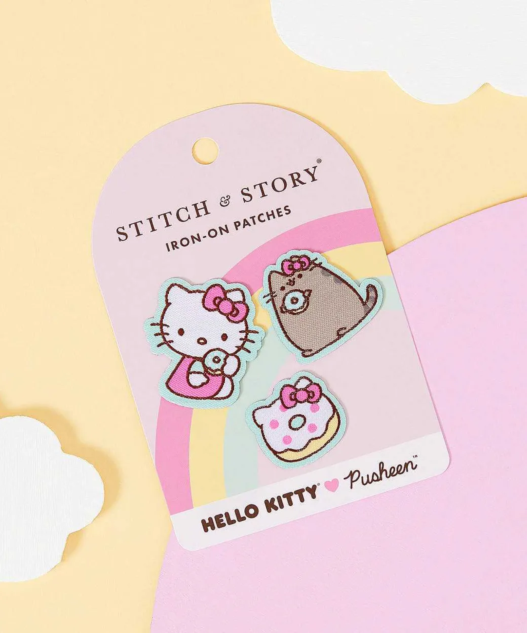 Pins, Patches & Keychains^Stitch & Story Hello Kitty® X Pusheen® Patch Set