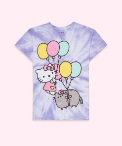 Tees & Tanks^Hybrid Hello Kitty® X Pusheen® Purple Unisex Tee