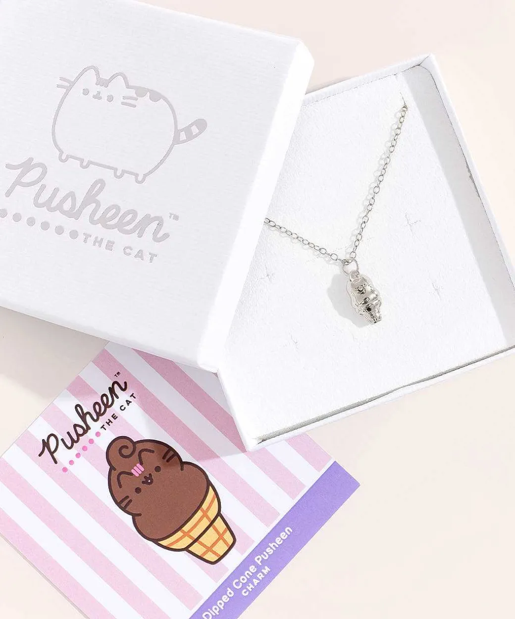 Jewelry^Licensed to Charm Pusheen Dipped Cone Charm Necklace