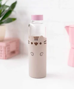 Kitchen & Pet^Grupo Erik Pusheen Glass Water Bottle