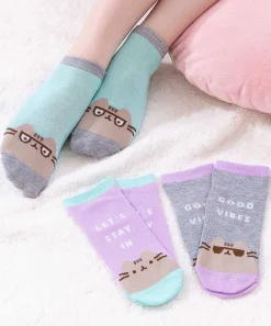Socks & Slippers^IML Pusheen Good Vibes 3-Pack Ankle Socks