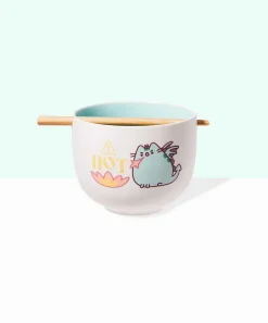 Kitchen & Pet^Enesco: ONIM Pusheen Hot Ramen Bowl & Chopstick Set