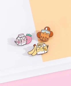 Pins, Patches & Keychains^JinSheu Pusheen Sips Pin Set