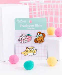 Pins, Patches & Keychains^JinSheu Pusheen Sips Pin Set