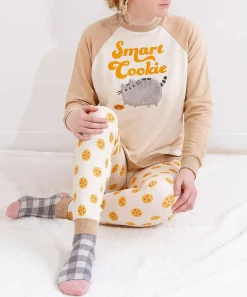 Guys & Unisex^ACDC Pusheen Smart Cookie Pajama Set