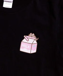 Guys & Unisex^ACDC Pusheen Strawberry Milk Sips Unisex Tee