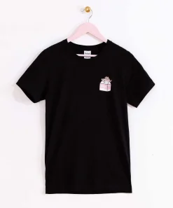 Guys & Unisex^ACDC Pusheen Strawberry Milk Sips Unisex Tee
