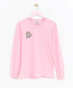 Guys & Unisex^ACDC Scooter Pusheen Long-Sleeve Unisex Tee